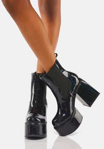At Your Own Risk Platform Boots