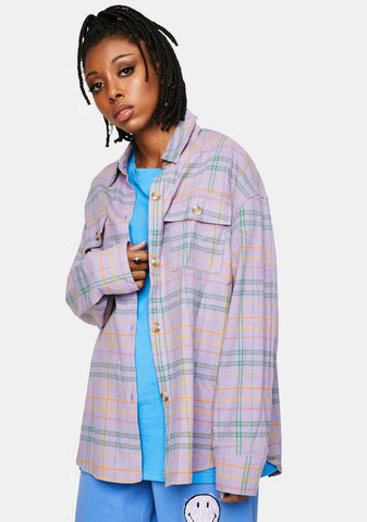 Lavender Flannel Jacket