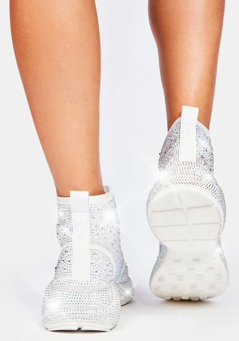 Icy Shining Queen Rhinestone Sneakers