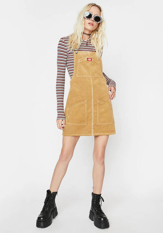 Corduroy Pinafore Dress