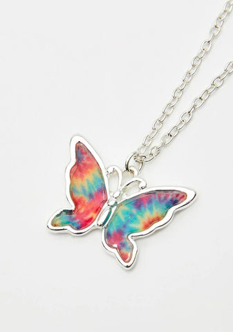 Over The Rainbow Butterfly Necklace