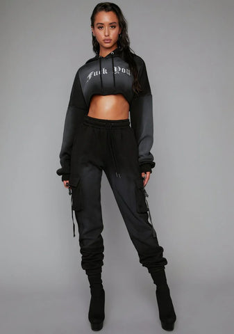 Attitude Adjustment Crop Hoodie