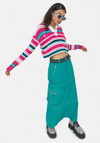 Verified Vibes Striped Sweater