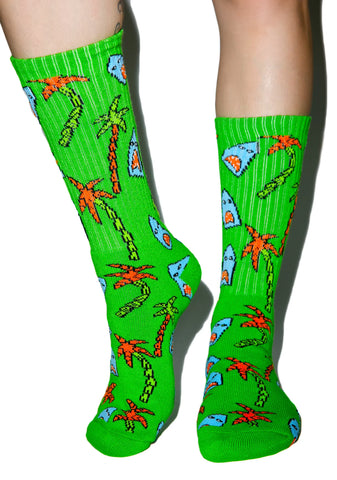 Anne Freeman Shark Attack Crew Socks