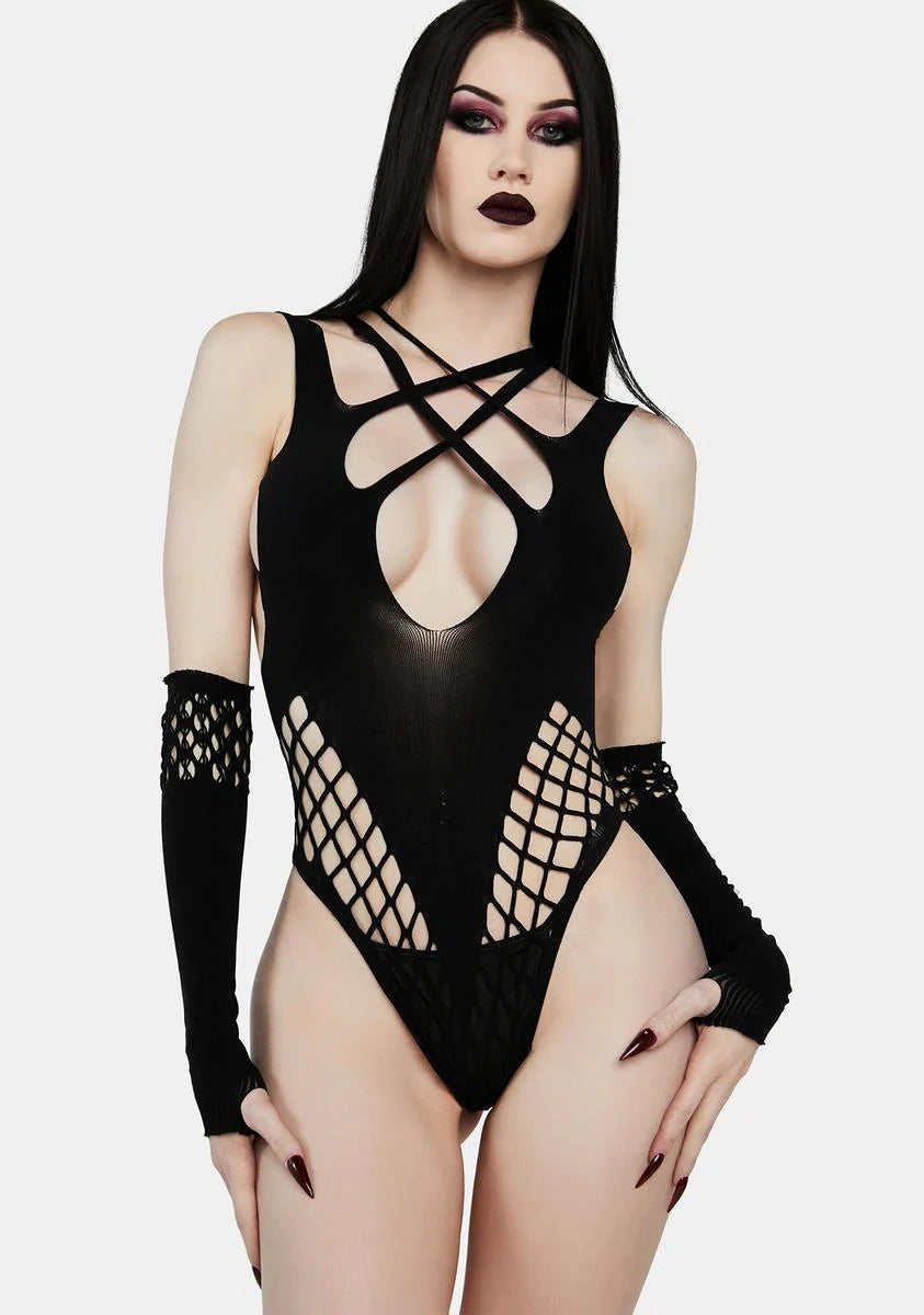 Bring Me To Life Fishnet Bodysuit