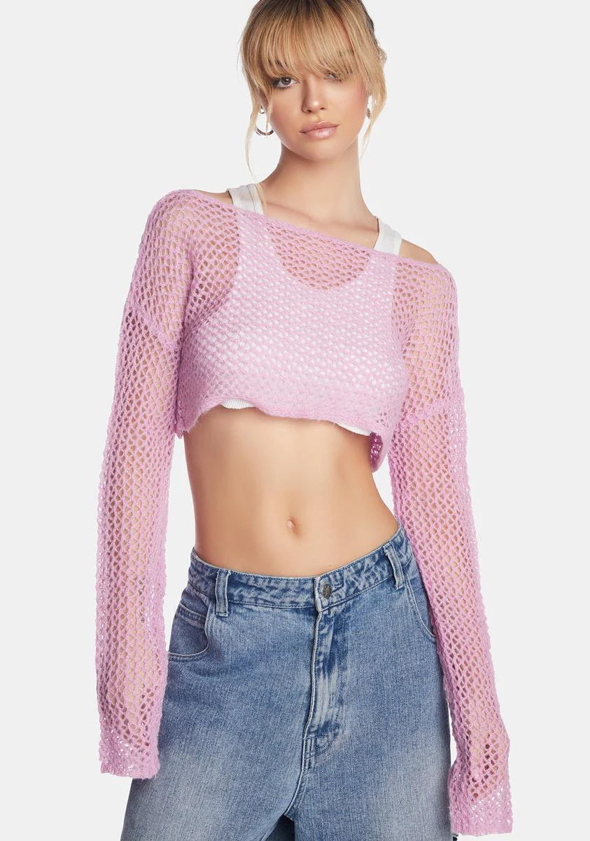 Sweet As Can Be Cropped Sweater