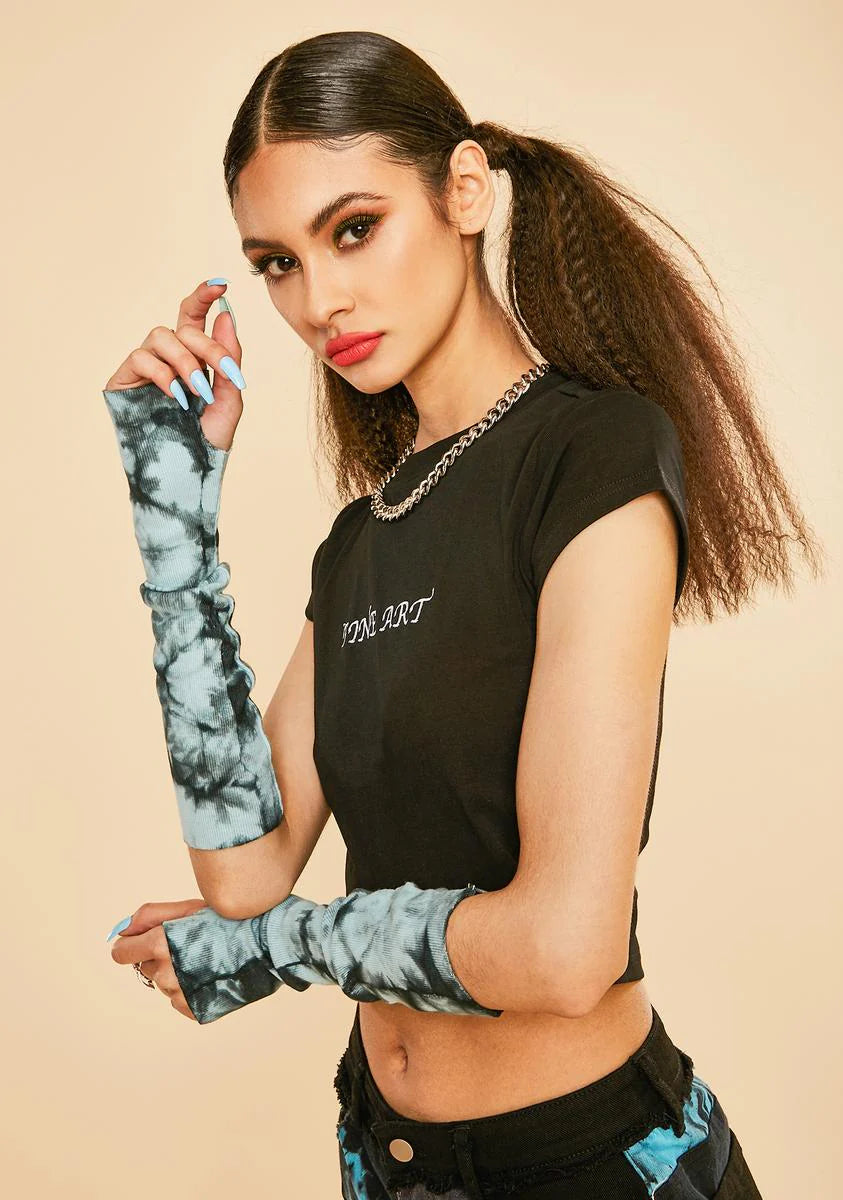 Picture This Tie Dye Armwarmers
