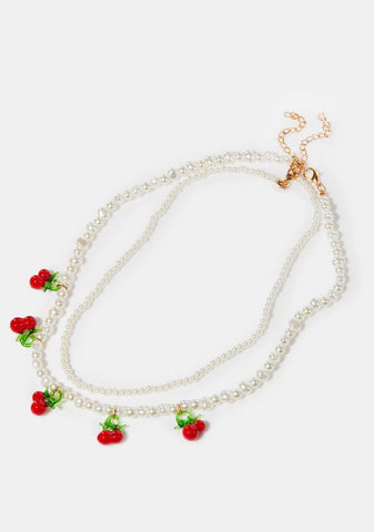 Cherry Sized Soul Pearl Necklace