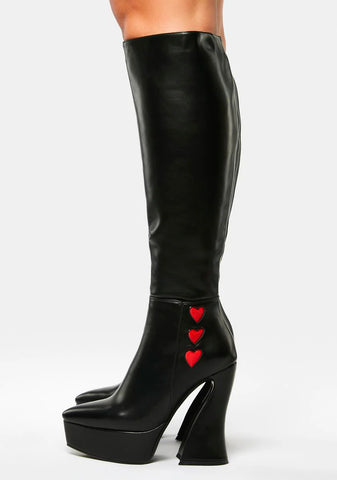 Wide Calf Love Potion Knee High Boots