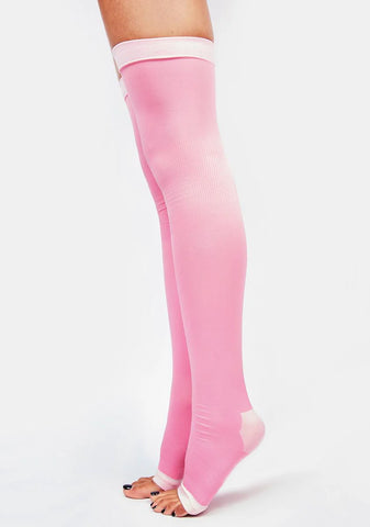 Ballerina Vibes Toeless Thigh Highs