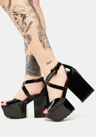 Enemies Close Chunky Platform Sandals
