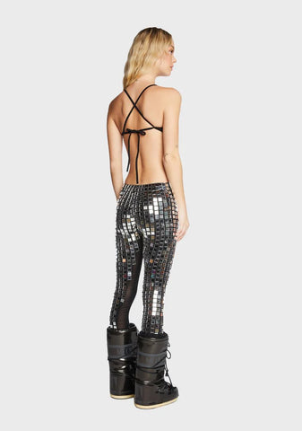 Silver Molly Mirror Catsuit