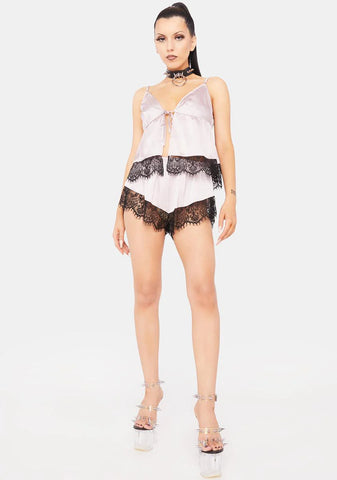 Alaia Caged Cami Pajama Top & Shorts