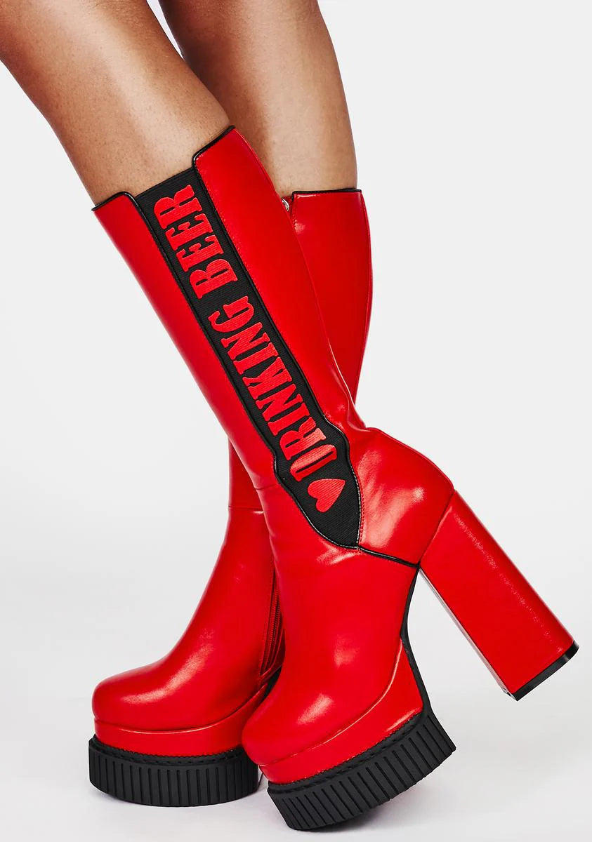 Rock The Party Knee High Boots