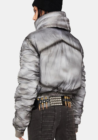 Modulation Smoke Puffer Crop Jacket