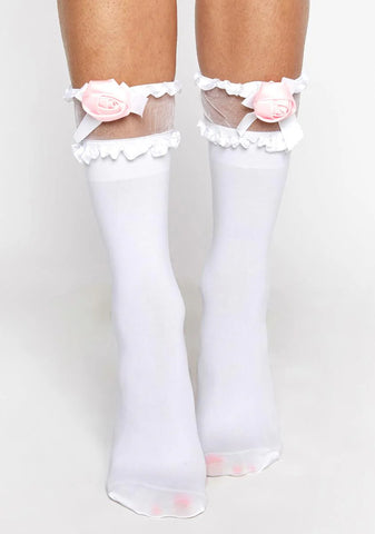 Baby Love Awaits Crew Socks