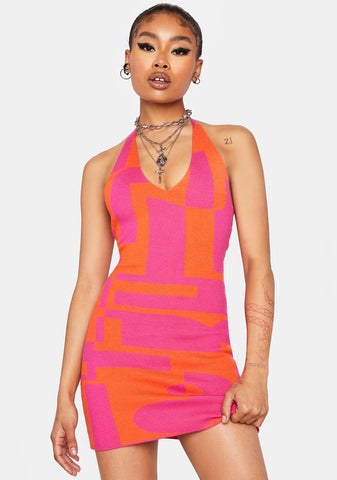 The Groove Knit Halter Dress