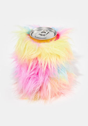 Little Monster Faux Fur Koozie
