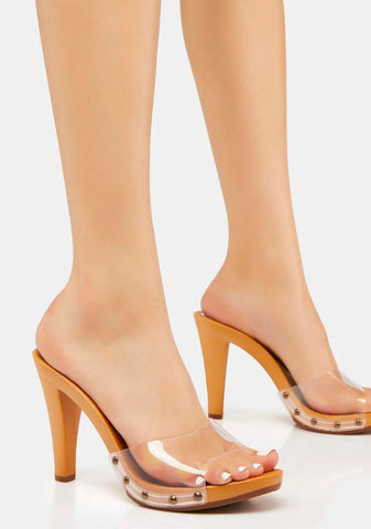 Paxe Clear Vinyl Heels