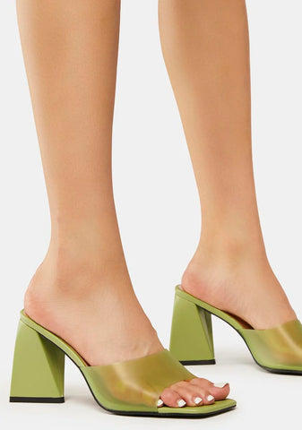 Seeing Green Mule Heels