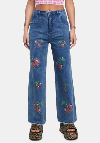 Hot Slot Wide Leg Jeans