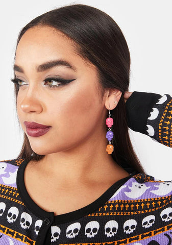 Dead Men Tell No Tales Skull Earrings