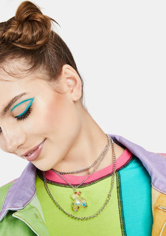 My Sweet Teddy Charm Necklace