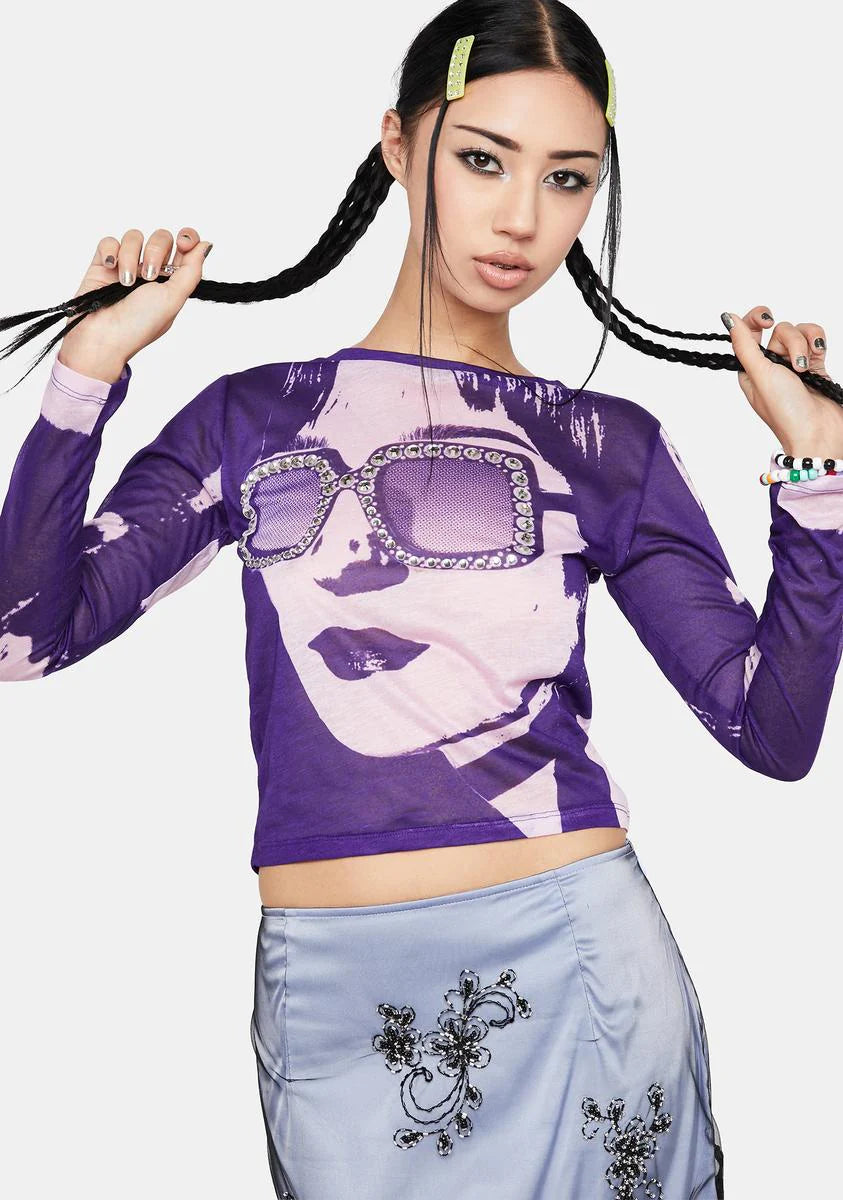 Saving Face Mesh Graphic Tee