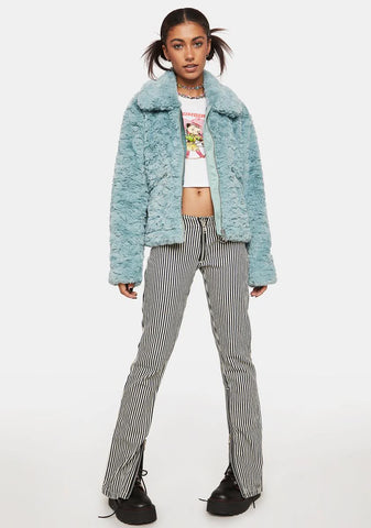 Serena Short Length Faux Fur Coat