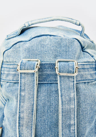 Waves Of Emotion Denim Backpack