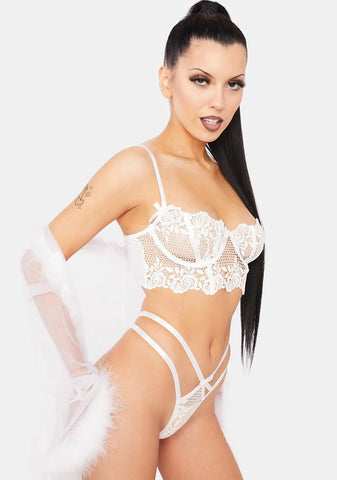 Wedding Rosette Lingerie Set