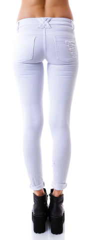 Cat Fight Pants - White