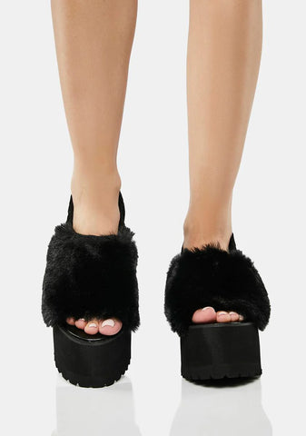Paladin Faux Fur Sandals