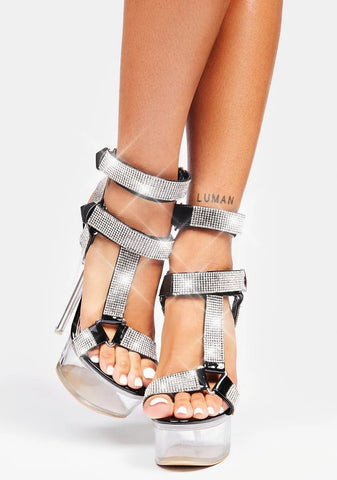 Xalapa Rhinestone Platform Heels
