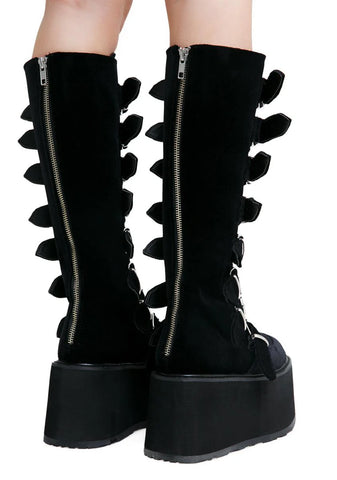 Damned-318 Platform Knee High Boots