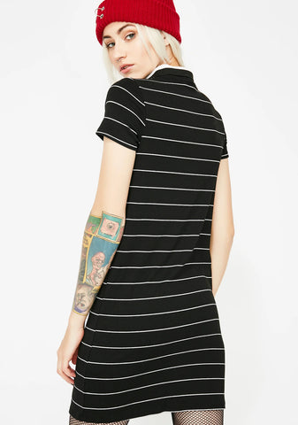 Midnight Down Low Polo Dress