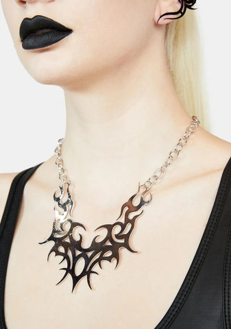 Marked In Flames Chain Necklace