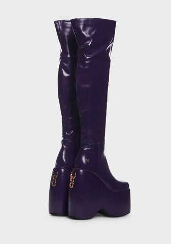 Plum Chemistry Crush Platform Boots