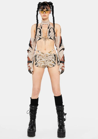 Desert Moto Neckholder Top