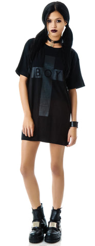 x BOY London Boy Cross Oversized Tee - Black