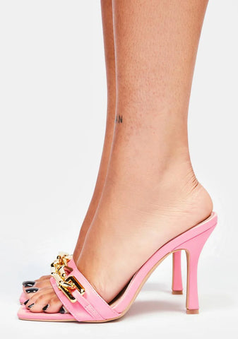 Bubblegum In The Mix Chain Heels