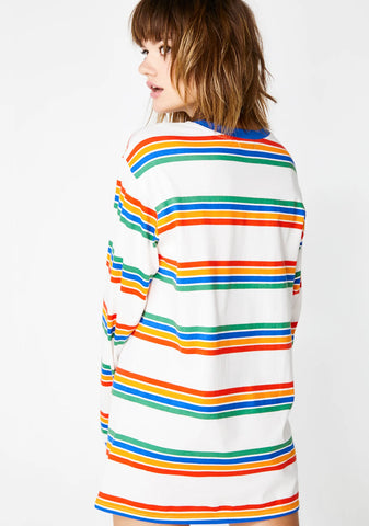 Playin' Hooky Striped Top