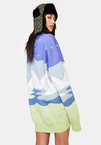 Lost In The Frost Intarsia Sweater