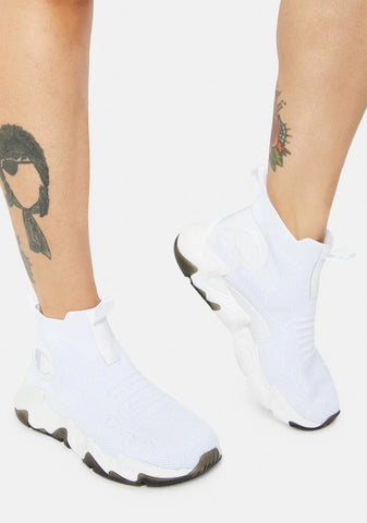 White Hyper C Raw H Slip On Sneakers