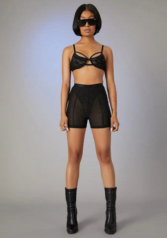 Play My Game Biker Shorts Set