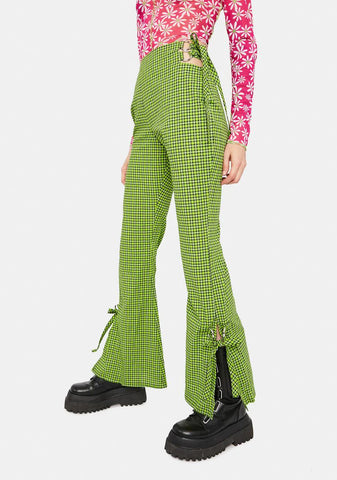 Trademark Gingham Flare Pants