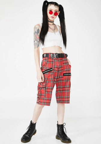 Plaid Punk Rock Shorts