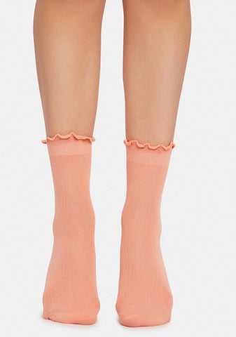 All Dolled Up Bow Crew Socks