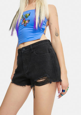 Bare Thoughts Distressed Shorts