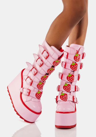 Pink Dune Strawberry Boots